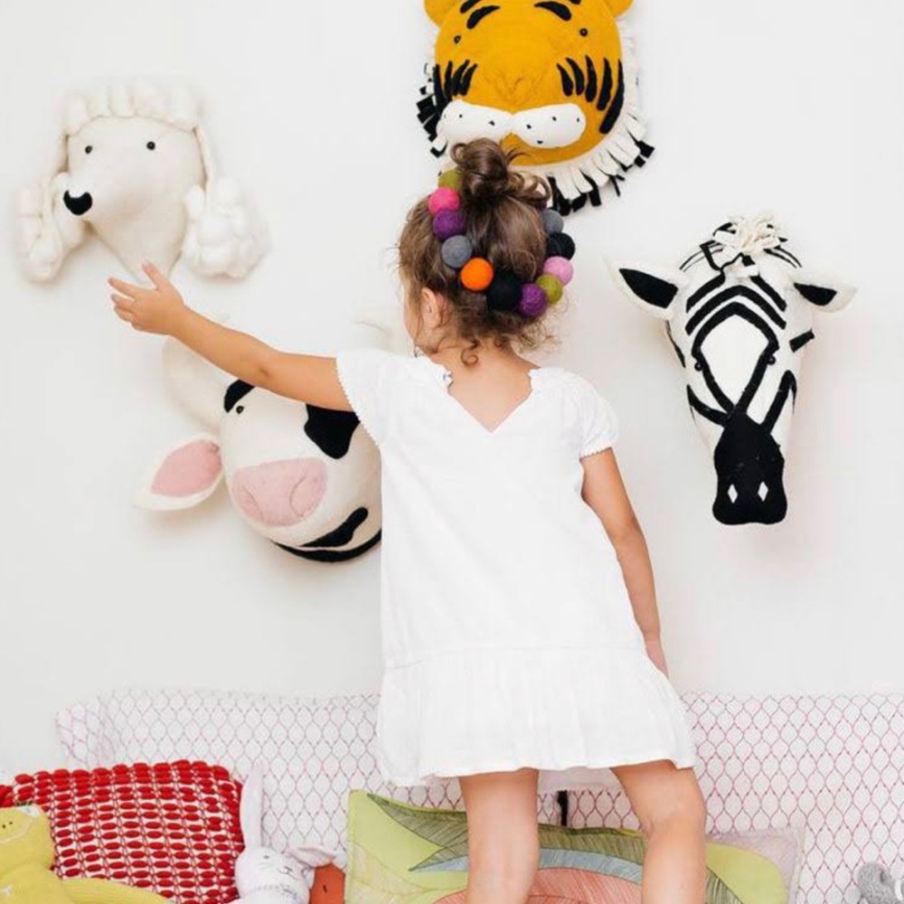 Pillowfort Animal Head Wall Decor: swan, bunny, zebra